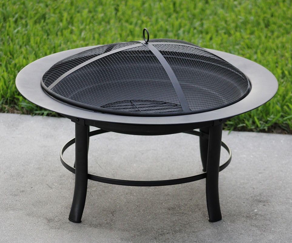 Outdoor Fireplaces Camping Fire Pit Bonfire Stove Activity Wood Basket Black Garden Decoration Heating Furnace with Baking Net Fire Pits