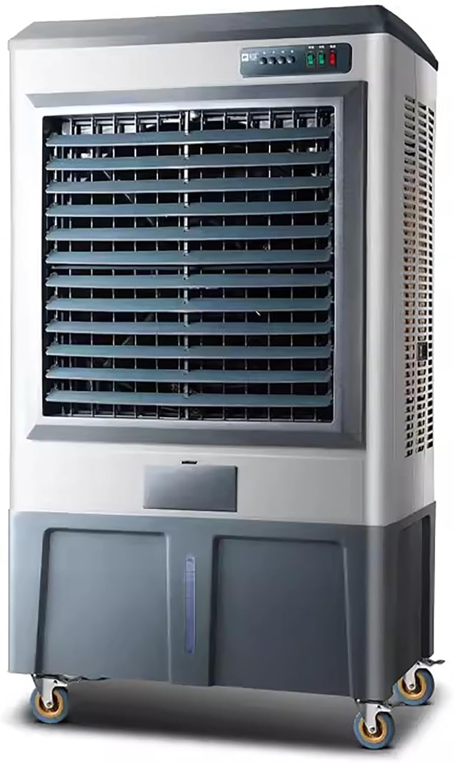 Swamp Cooler Air Conditioner, Industry Portable Evaporative Air Cooler, 120°Oscillation Air Cooler, 3 Wind Speeds, 120L Large Water Tank for Outdoor Indoor Use