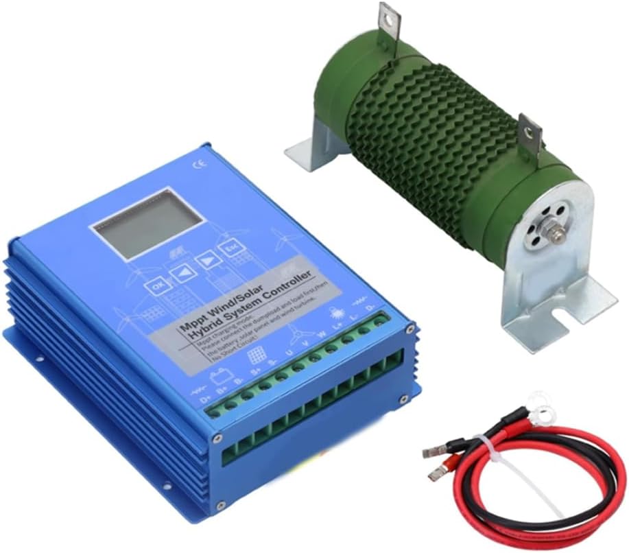 24v,HYZHANHONG Wind and Solar Complementary Regulator Dual MPPT Boost Charge Boost Controller for Wind Turbine and Solar Panel 12V/24V/48V 4800W