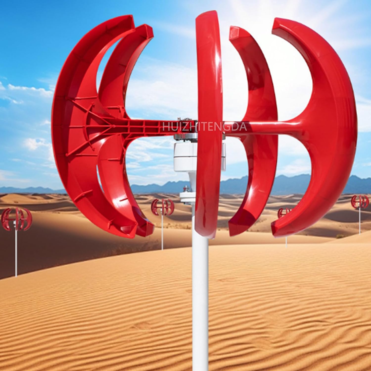 10000W Vertical Wind Power Generator Turbine Kit, 3 Blade Permanent Maglev Generator with Charge Controller Suitable for Courtyard Lighting(12V-220V)