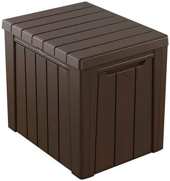 30 Gallon Deck Container,All-Weather Seamless Indoor Comfort Meets Outdoor Durability for Every Environmen (Brown)