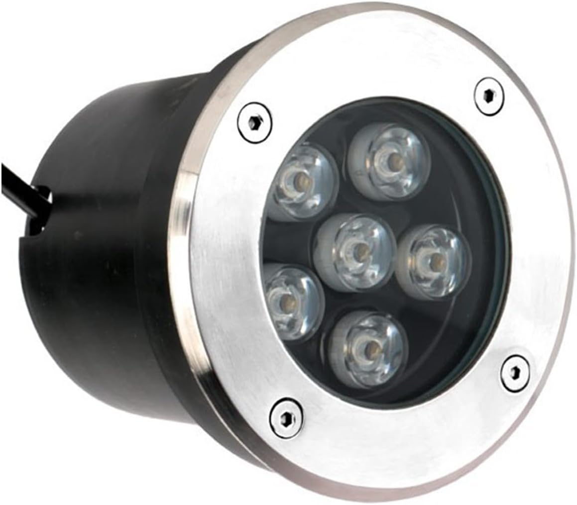 LED In Ground Lights Outdoor Underground Light IP66 Waterproof Buried Lights AC85-265V Round Landscape Lamp for Wall, Driveway, Path, Deck Spotlight