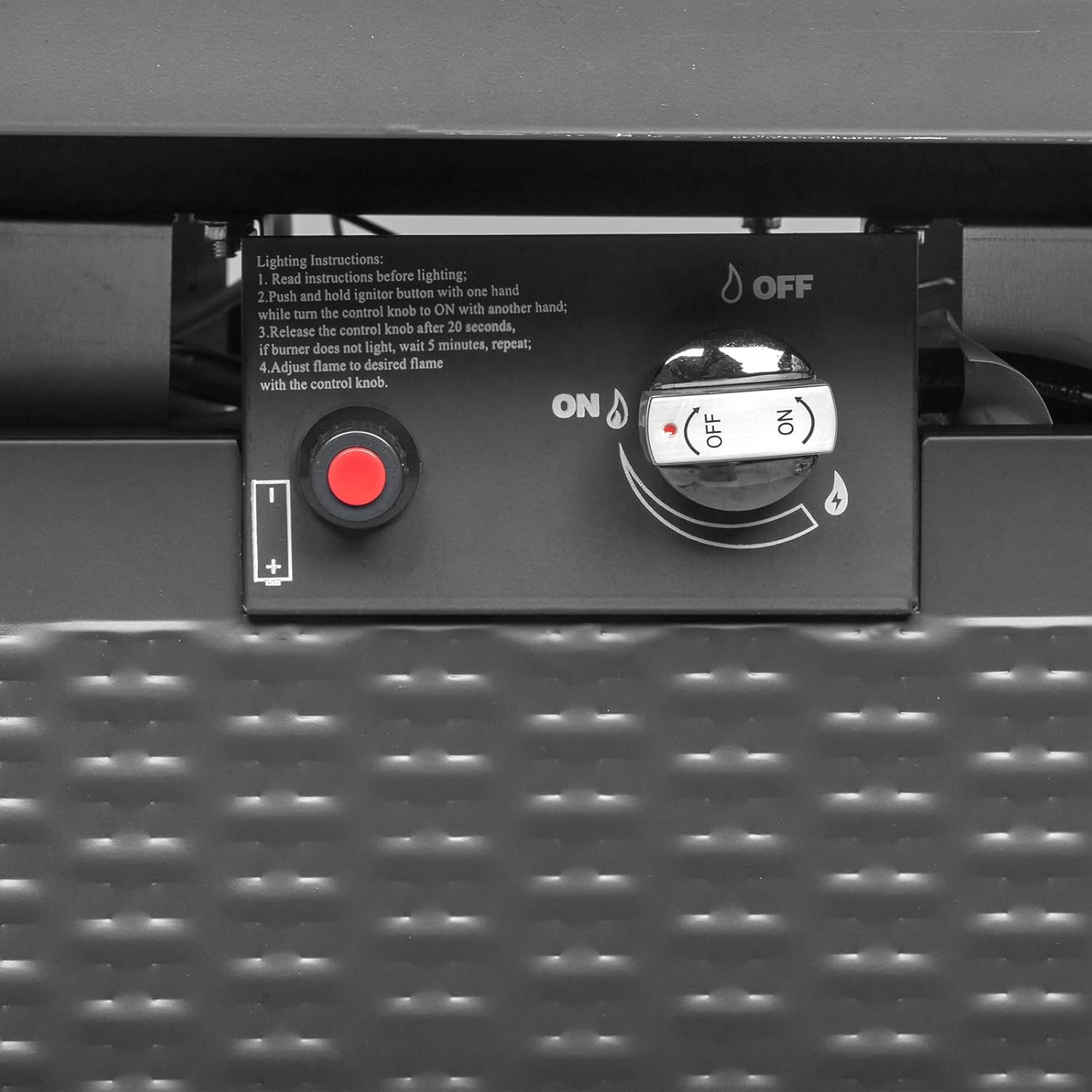 Gas FirePit Table, 28 inch 50,000 BTU Square Outdoor Propane Fire Pit Table with Lid and Volcanic Rock (Black)