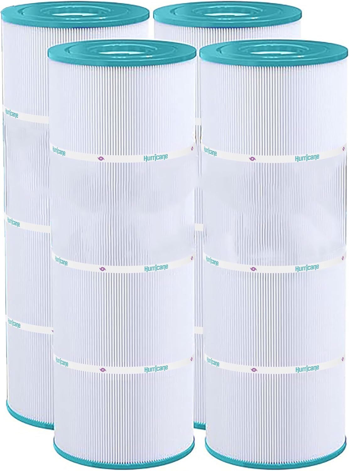 Hurricane Filters 4 Pack HF7483-04 Advanced Pool Filter Cartridge for PA81-4-M, Unicel C-7483, Filbur FC-1225, SwimClear C3030, 3025, 3020, Super-Star-Clear C3000, C3000S, C-570