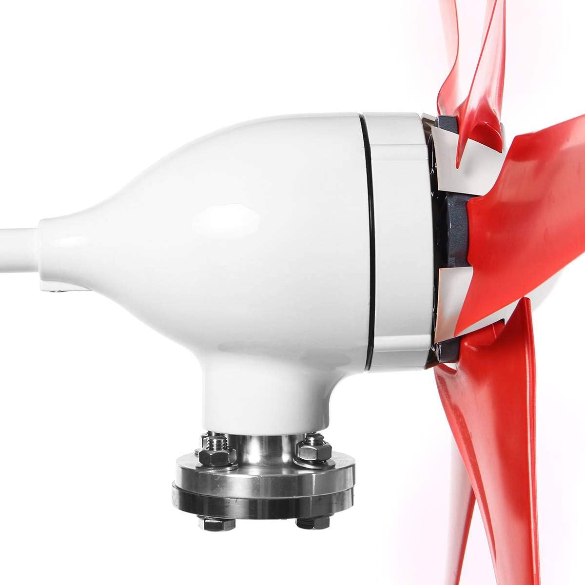 Efficiet 8000W Wind Turbines Generator 12V/24V 3/5/6 Blades Horizontal Wind Generator with Controller Windmill Energy Turbines,24v,5 Blades