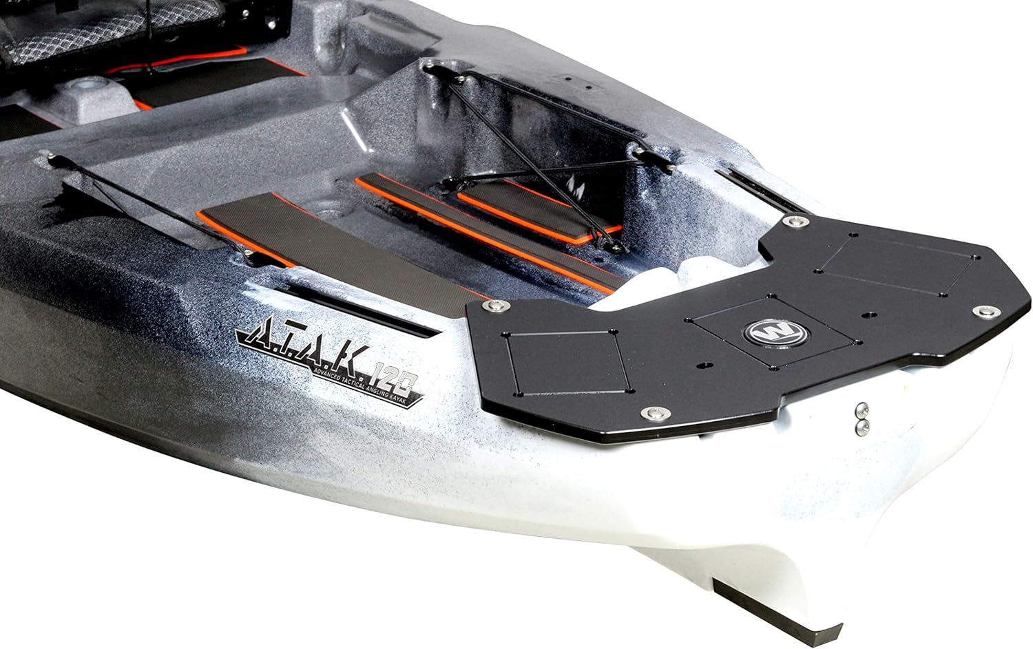 Wilderness Systems Kayak Stern Mounting Plate Gen 2 | Fits ATAK 120 Kayaks | Torqueedo Motor Mount | Kayak Power Pole Mount | Kayak Accessory Mount, One Size, Black (8070229)