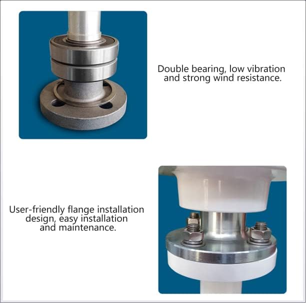 8000W Vertical Axis Lantern Wind Turbines Generator Motor Kit 5 Blades 12V 24V 48V Electromagnetic for Home Hybrids Streetlight Use