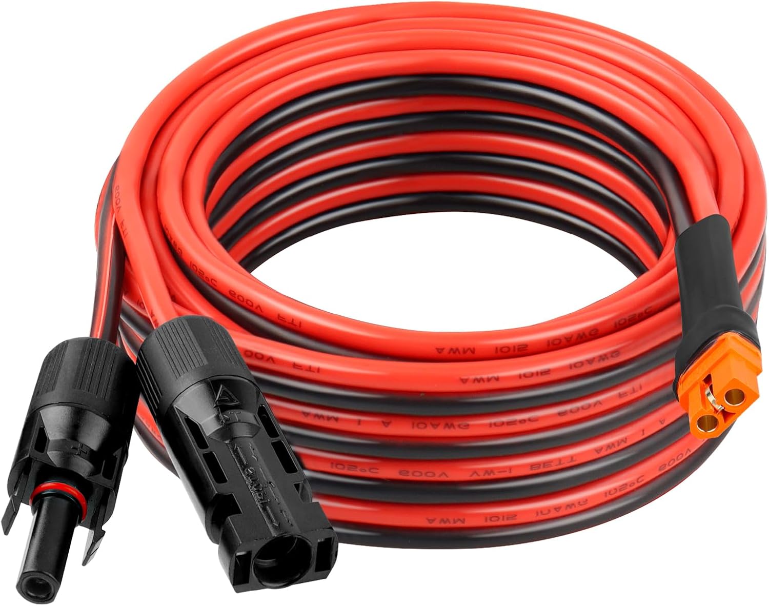 SAE Extension Cable 20FT 10AWG +10AWG 20FT Solar to XT60i Extension Cable