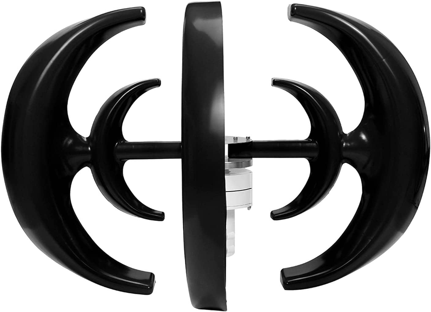 LiuSj JUnSt 9000W Vertical Axis Wind Turbines Generator Lantern 4 Blades Motor Kit Windmill Energy Charge Turbines for Home Camping(Black)