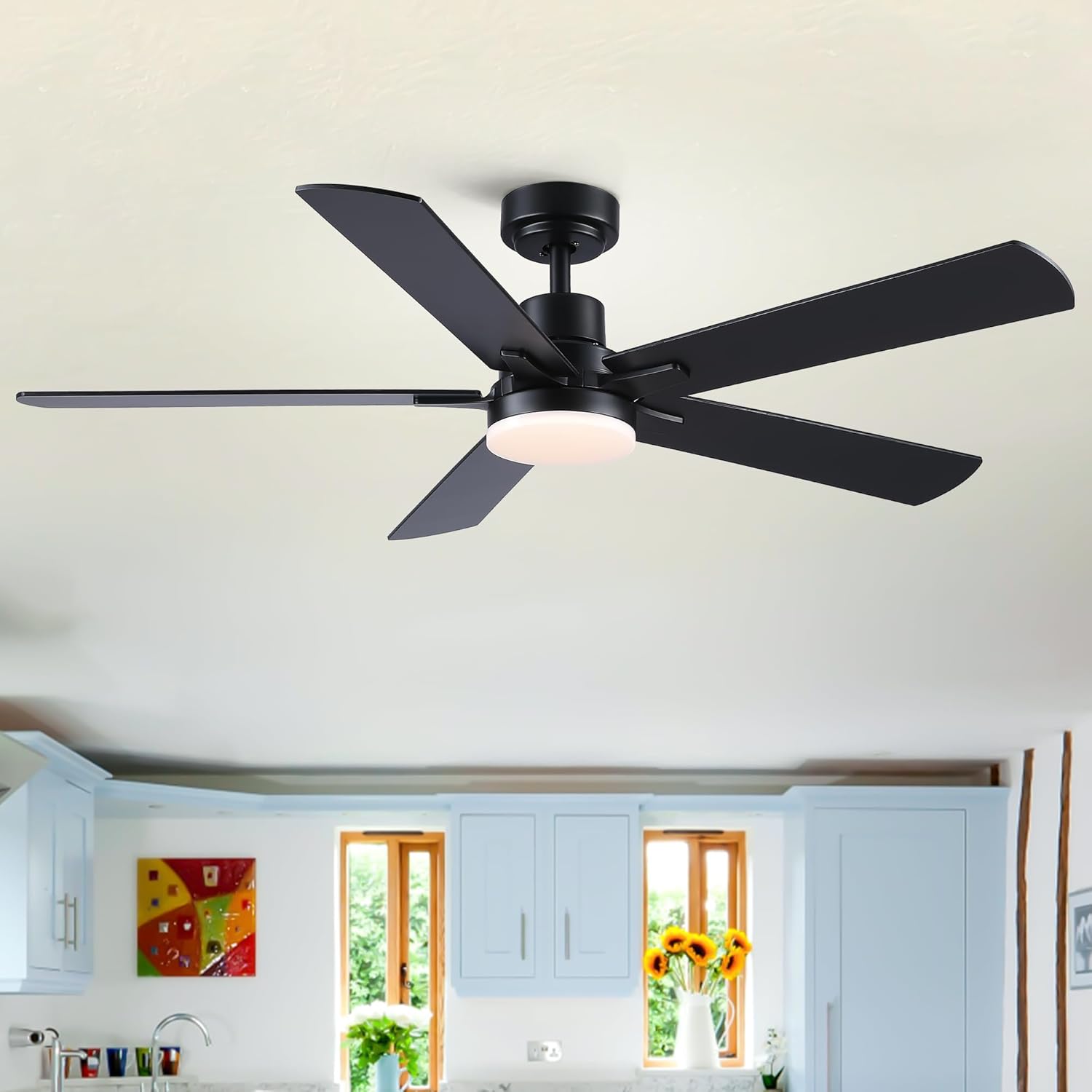 DSHADE Modern Ceiling Fans with Lights 52