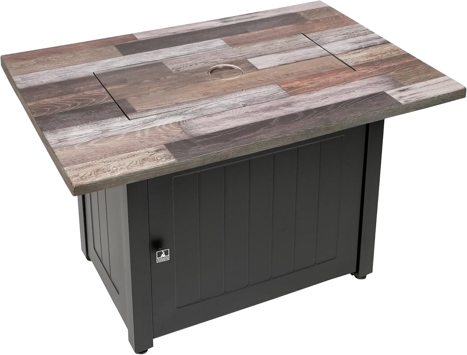 Endless Summer Rectangular Wood-Look Propane Gas Fire Pit