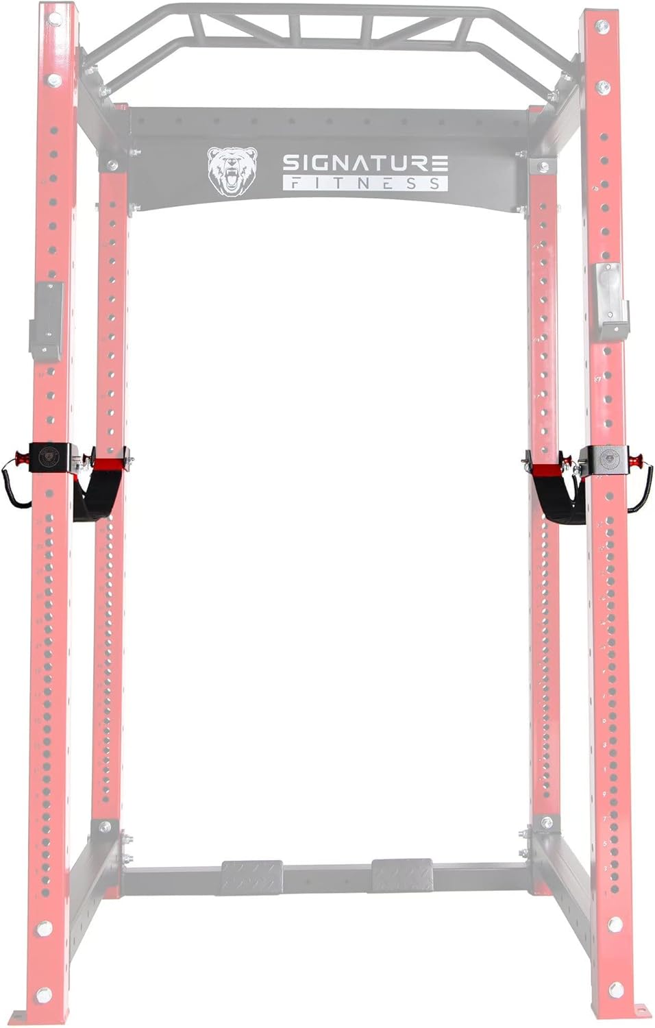 Signature Fitness SF-3 1,500 Pound Capacity 3” x 3” Power Cage Squat Rack, Includes J-Hooks and Safety Straps, Other Optional Accessories