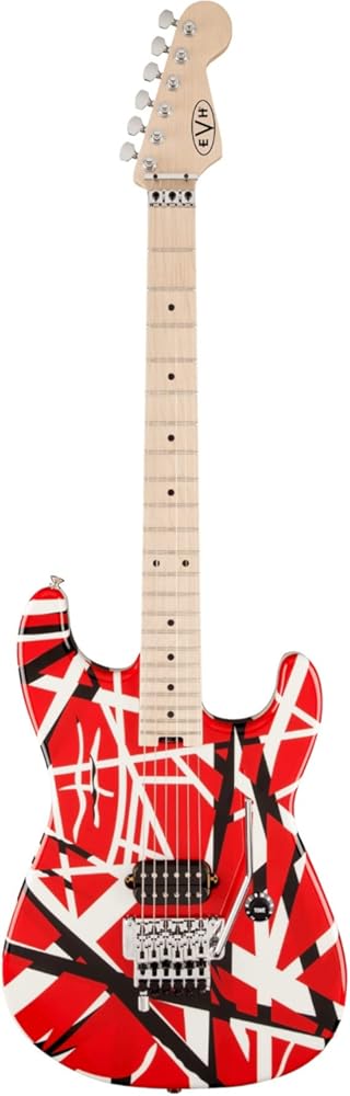 EVH Striped Series - Red with Black Stripes