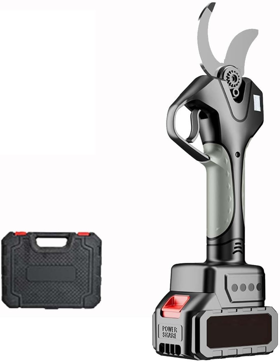Heavy-Duty Cordless Pruning Shears with Sharp SK5 Blade – Electric Tree Cutter for Gardens, Parks, and Vineyards – Durable and Lightweight Design for Easy Use(Withoutpole)