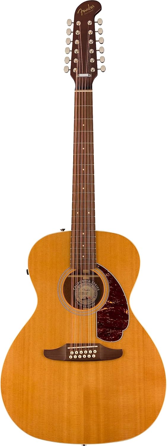 Fender Villager 12-String Acoustic Guitar, Aged Natural