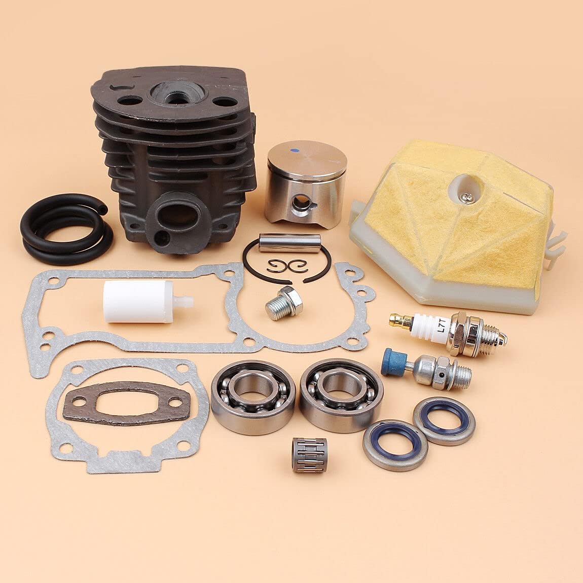 Replacement Spare Part for Chainsaw 45mm Cylinder Piston Bearing Air Fliter for Husquarna 51 55 Rancher Chainsaw New