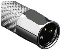 Balanced XLR Cable Hi-end OCC Core HiFi Audio Cable for Microphone Sound Gold Plated Plug Amplifiers 2XLR Cord(One Piece XLR Cable,1.5m)