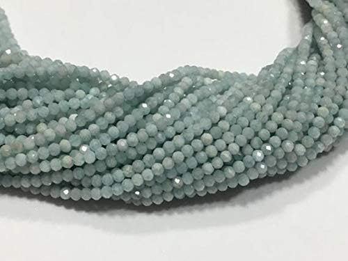 amazing finest natural micro faceted beads,larimar faceted beads,most reasonable,highest 13 inches 2mm