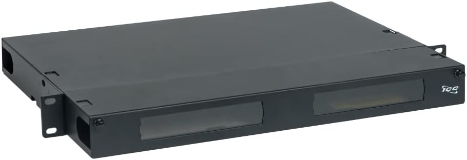 ICC 1U Fiber Optic Rack Mount Enclosure - 3 Slots for LGX Compatible Adapter Panels or Cassettes, Supports up to 72 Fibers, Fits 19-Inch Racks, Secure Fiber Management Solution, ICFORE31RM