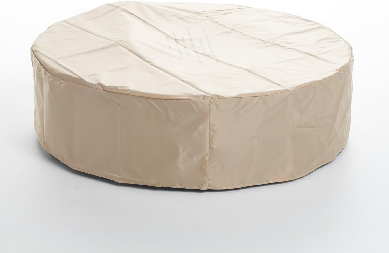 Geelife Outdoor 50,000 BTU Round Concrete Propane Fire Pit, Light Grey