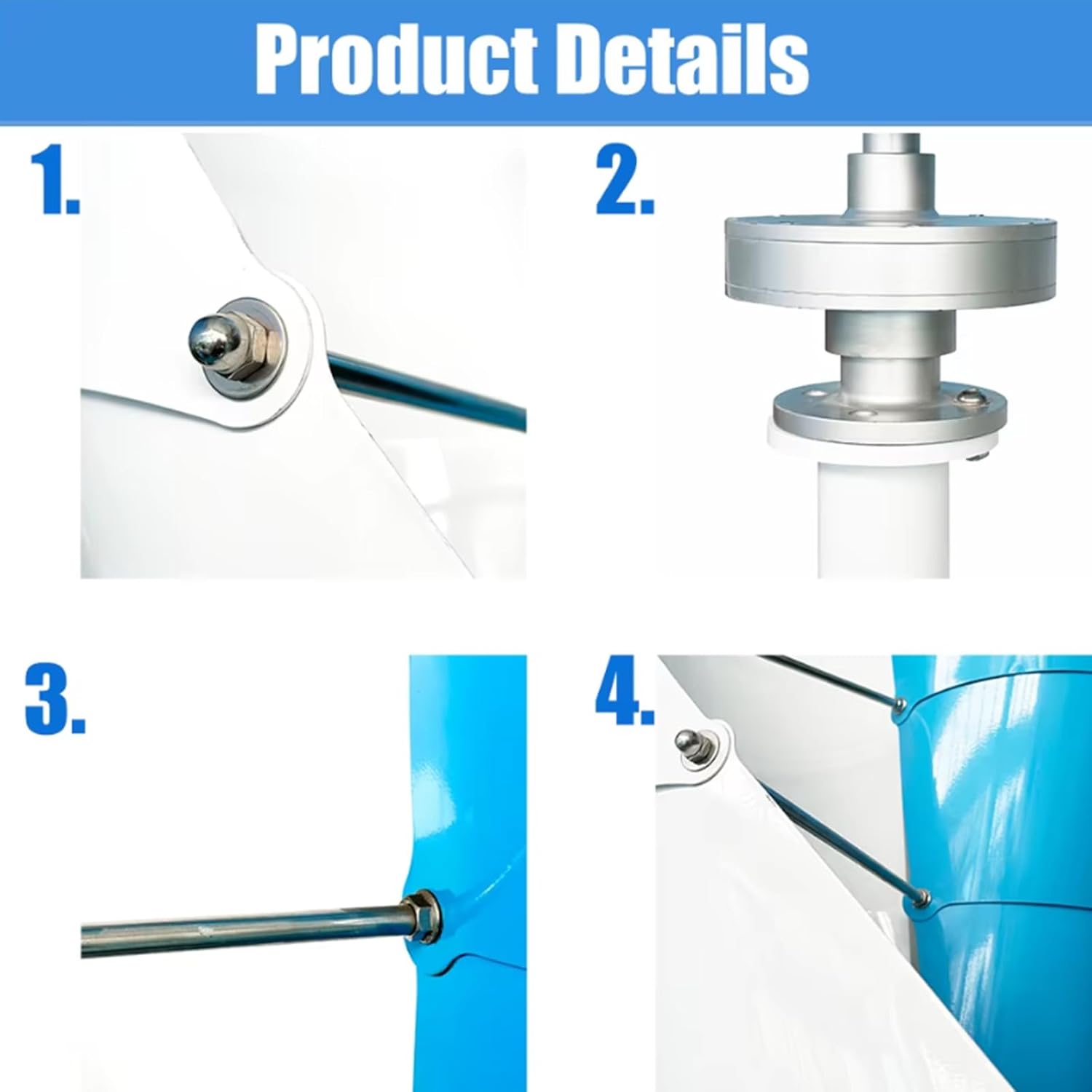 8000 Watt Wind Turbine Generator Kit, Low Noise Spiral Windmill Generator, 12V 24V 48V Wind Turbine Motor W/Controller for Home, Business, Street Lighting,24v