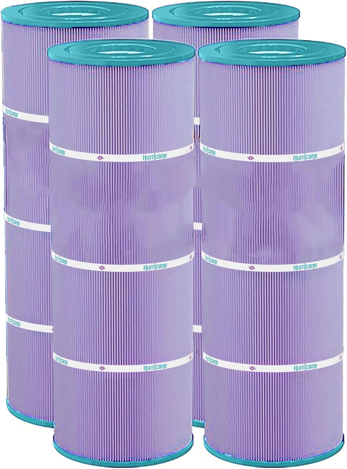 Hurricane HF7483 Platinum Purple Pool Filter Cartridge, 4 Pack – Fits Pleatco PA81-4-M, Unicel C-7483, Hayward C3030