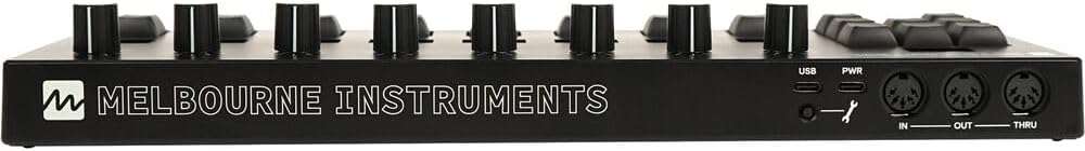 Melbourne Instruments ROTO-CONTROL DAW and MIDI Controller Bundle with 2x Kellards MID-P10T Pro MIDI to MIDI Cable 10 Feet