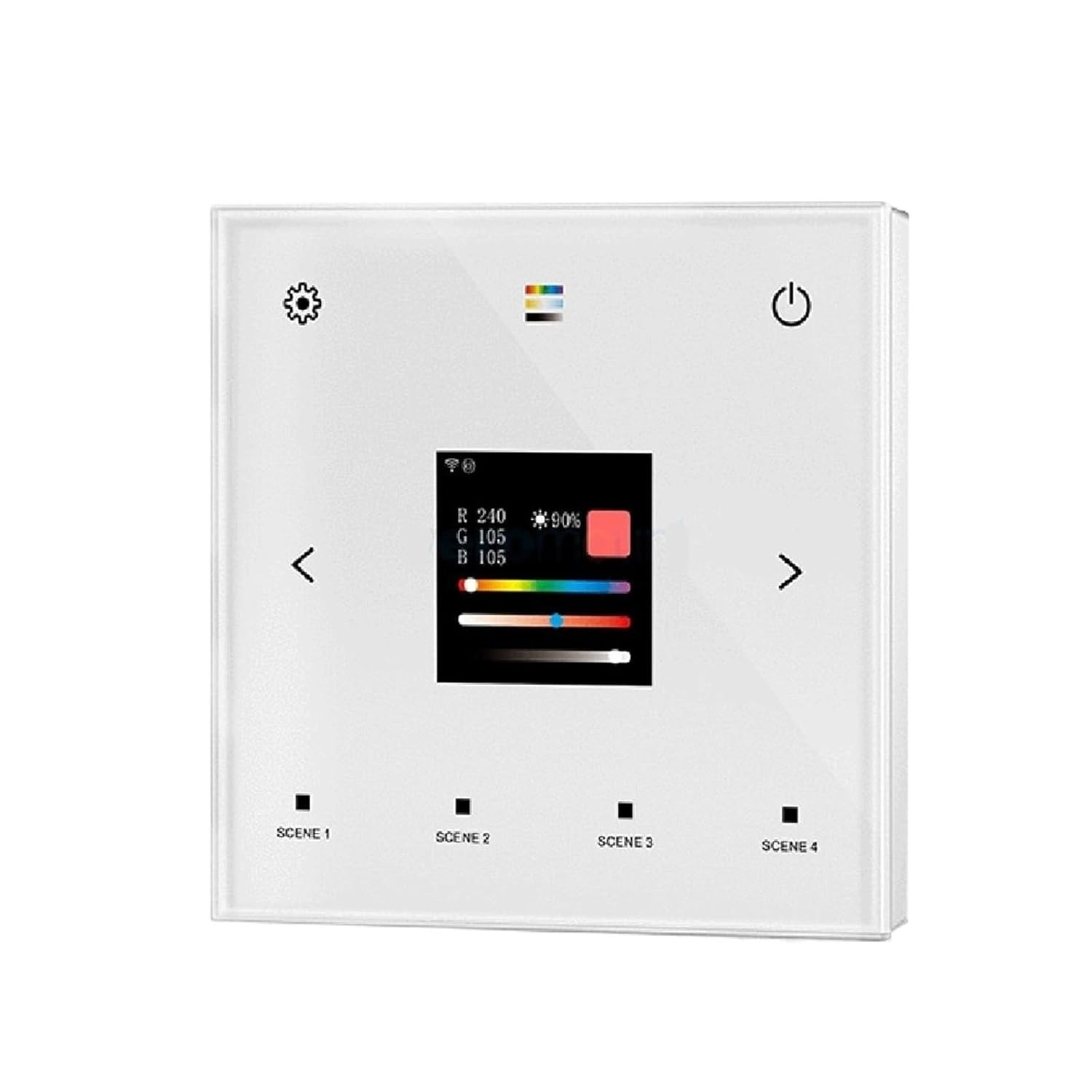 TD-W 100-240VAC 5 in 1 Wall Mounted Touch DALI Panel Control Single Color CCT RGB RGBW RGB+CCT