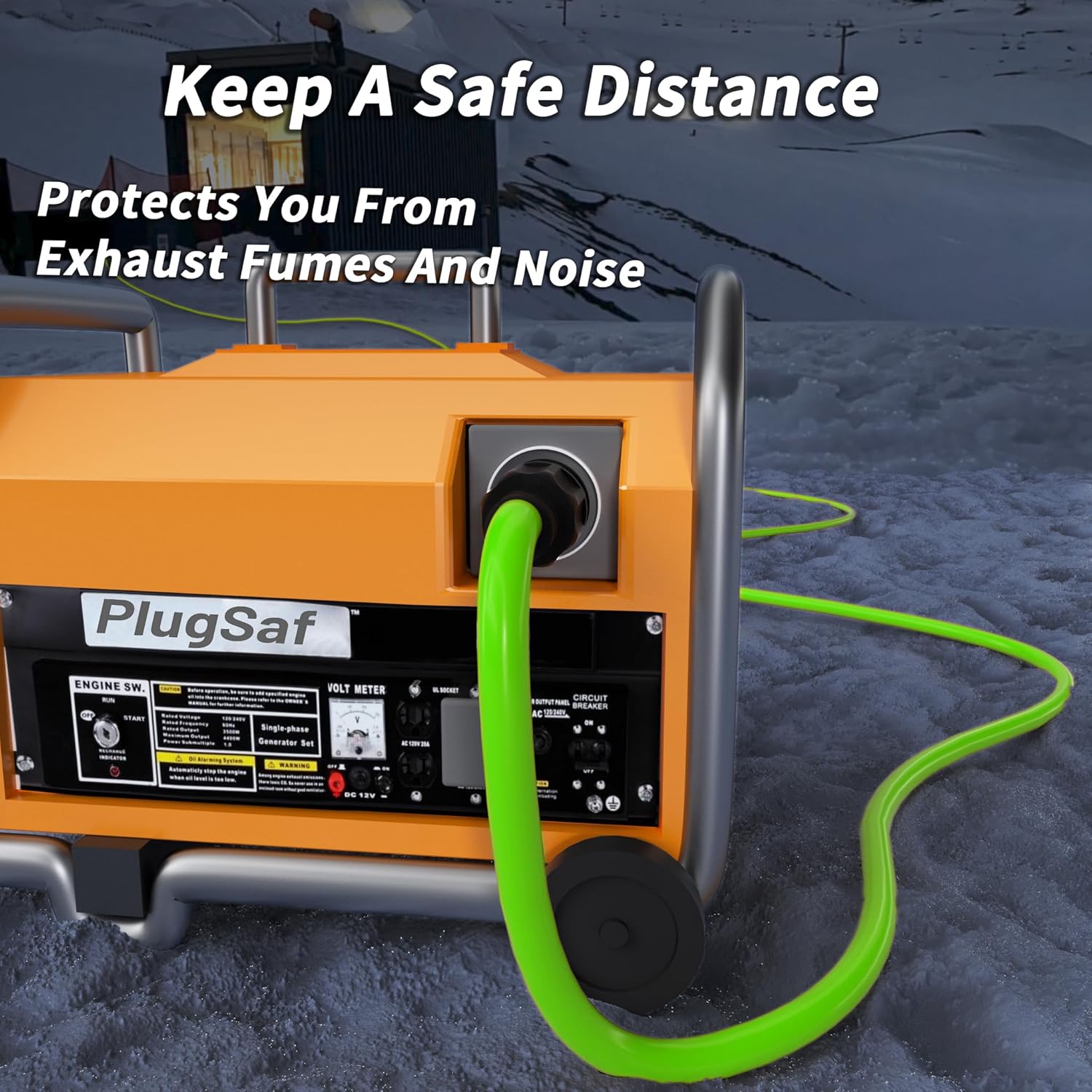 75FT 30 Amp Generator Extension Cord 4 Prong, NEMA L14-30P/L14-30R 10 Gauge STW 125/250V Twist Lock Generator Cord Heavy Duty, Green ETL Listed