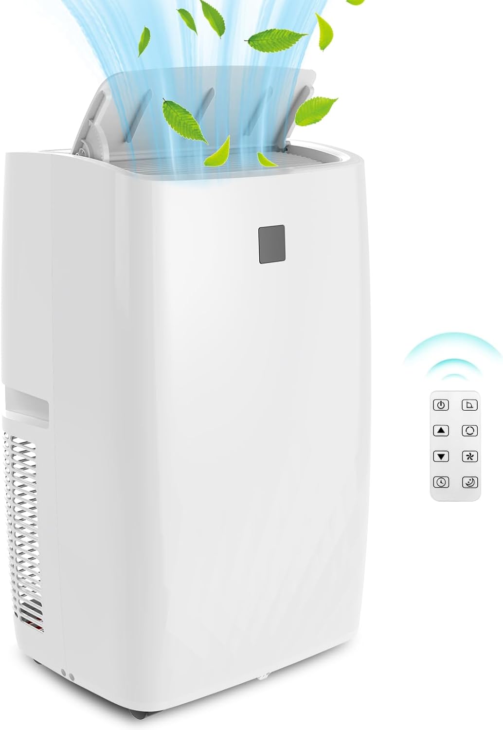 14000 BTU Portable Air Conditioner with Dehumidifier and Remote Control, AC for Apartment, Bedroom, Medium Rooms up to 750 Sq. Ft. in White