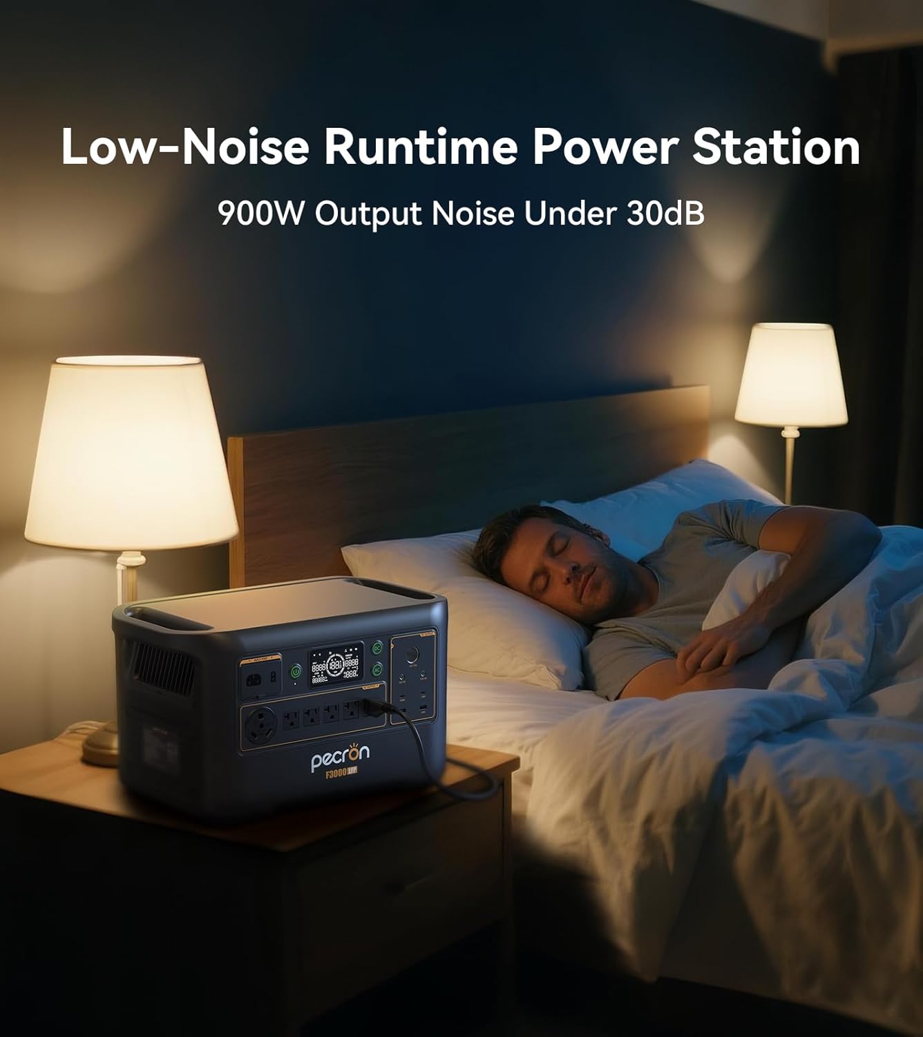 Pecron Portable Power Station F3000LFP with 3072Wh Extra Battery, 200W Solar Panel*3, 3072Wh Solar Camping Generator, 3600W Solar Generator for RV, Home Use, CPAP