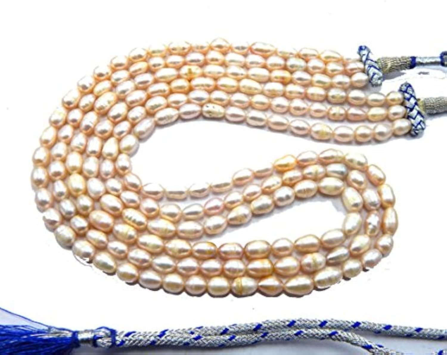 NATURAL Freshwater pearl necklace 5-11 mm Natural South Sea Pearl Necklace Oval beads Necklace 21 INCHES