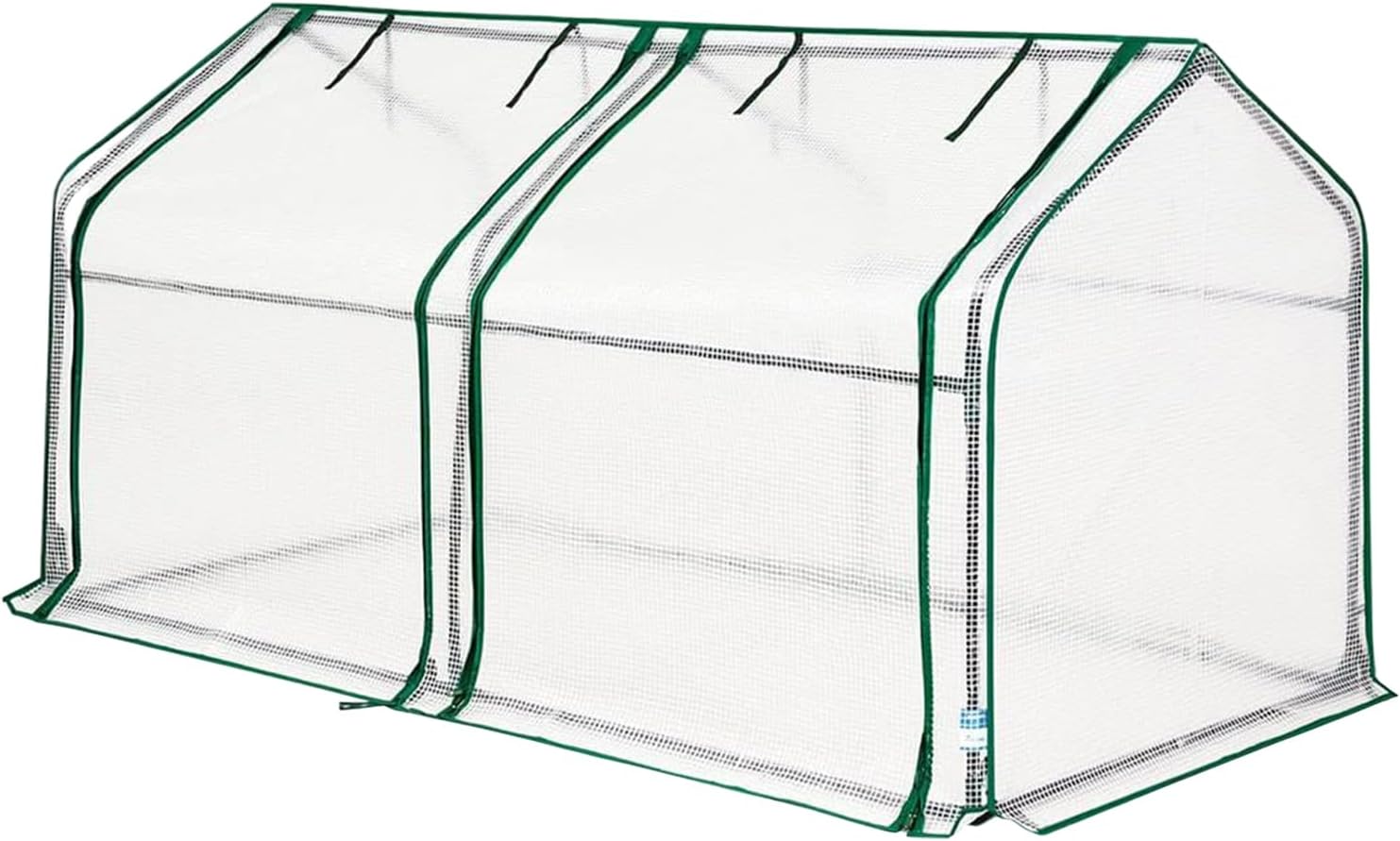 Small Greenhouse - Weather Resistant Mini Tent, Sturdy Long Lasting Plant Cover, Perfect for Home Garden, Indoor Outdoor Vegetables, Flowers, Family & Gardening Enthusiasts 70.87x35.43x35.43 Inches