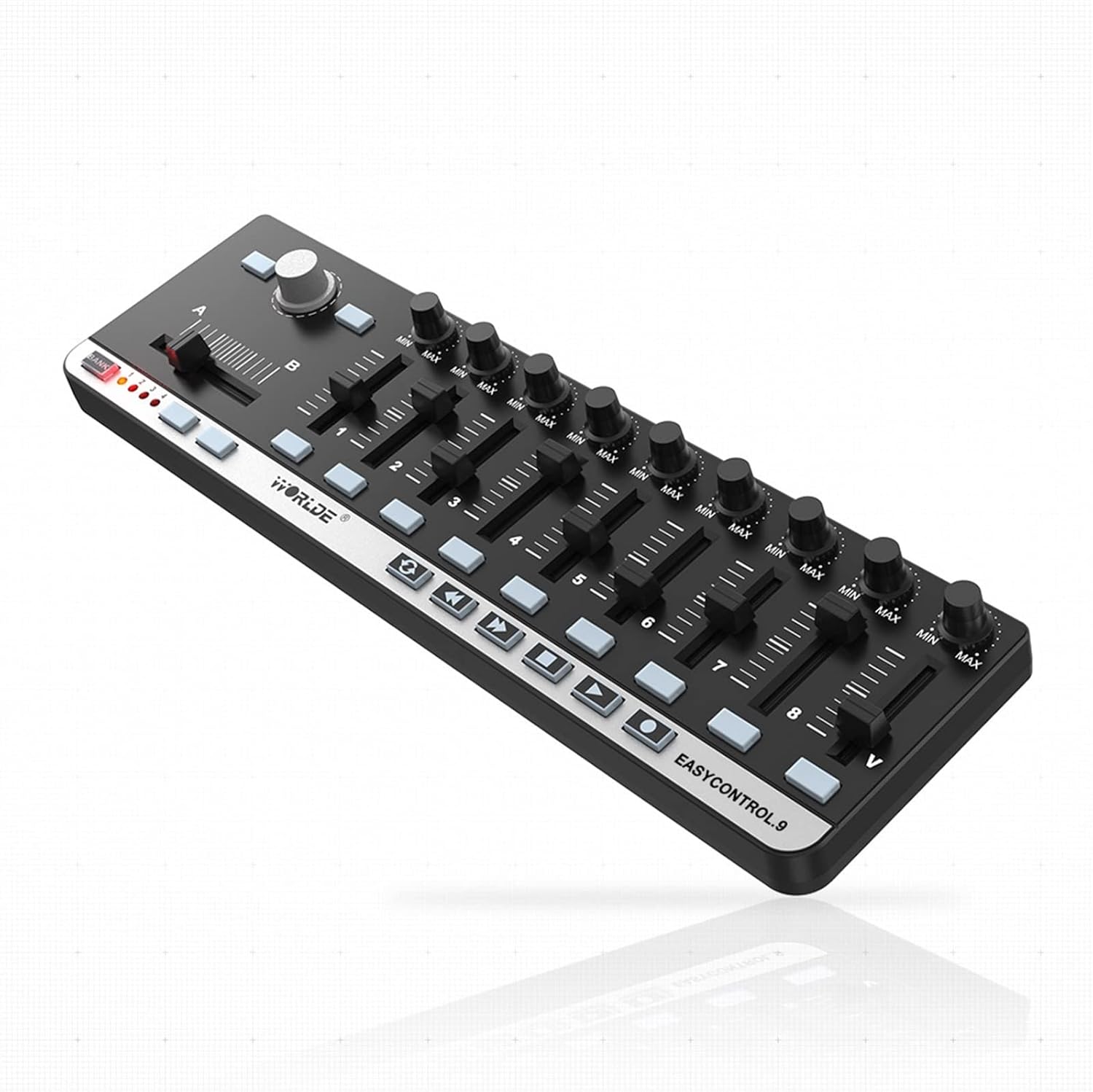 Keyboard Piano Portable Mini USB 9 Slim-Line Control MIDI Controller Electronic Musical Instrument