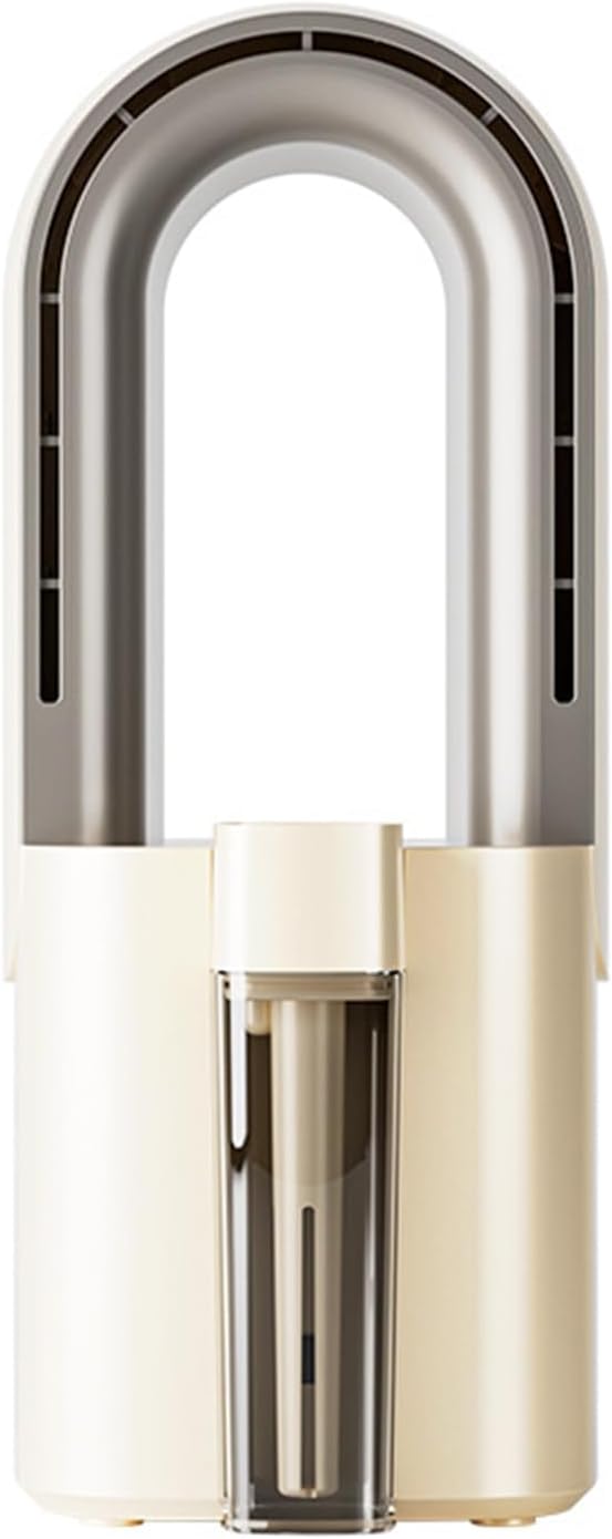 Portable AC Air Conditioner Portable Compact Indoor Air Conditioner with Removable Water Tank, Energy Efficient, Cooler Device for Bedroom, Living Room, Apartment, Studio (Cream)