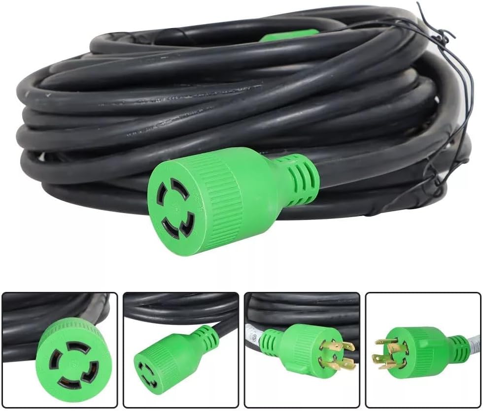Car Styling 30 Amp Plug Generator Cord 100 Ft 4 Prong Power 10 Gauge Parts