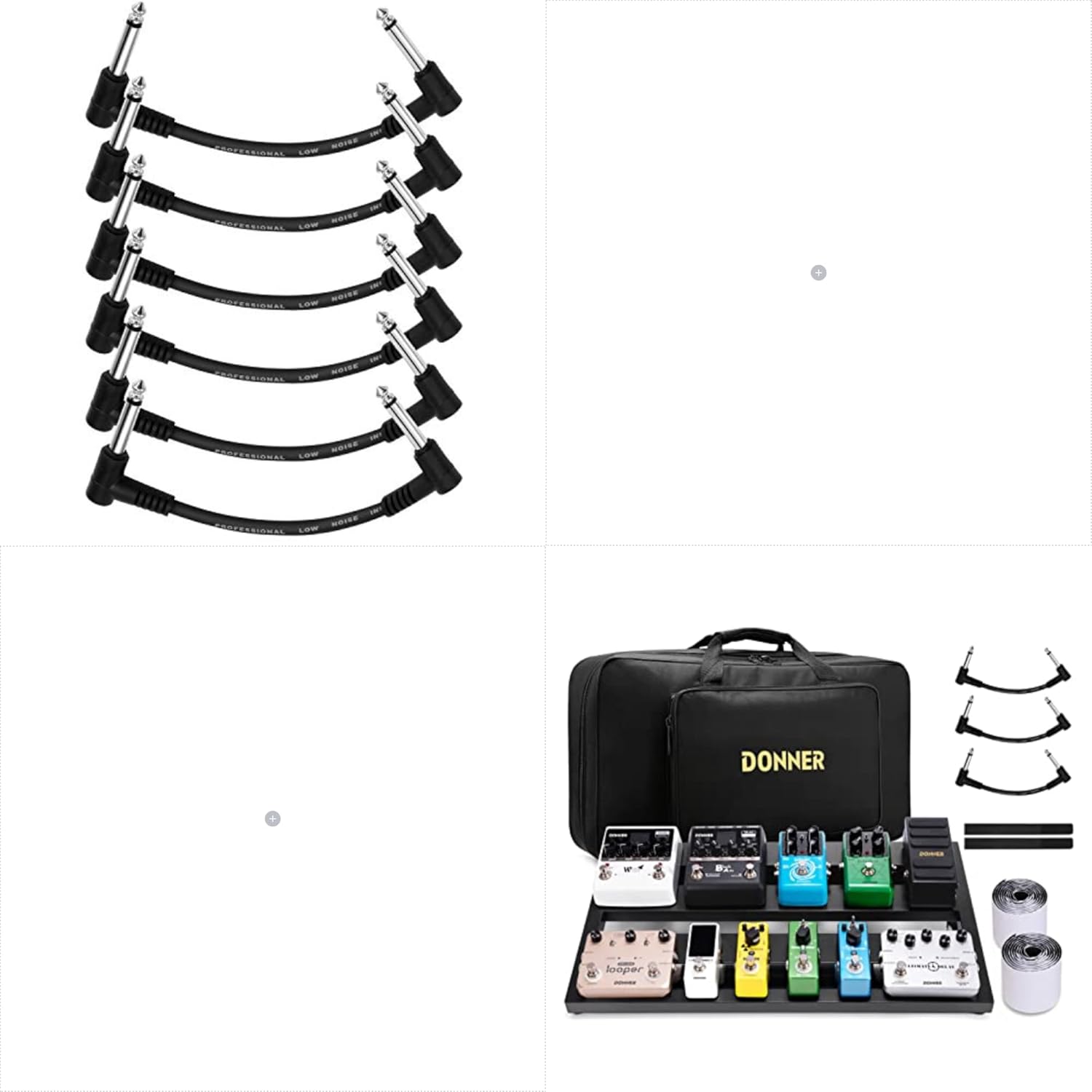 Donner Guitar Pedal Board Bundle 6 Inch Guitar Patch Cable