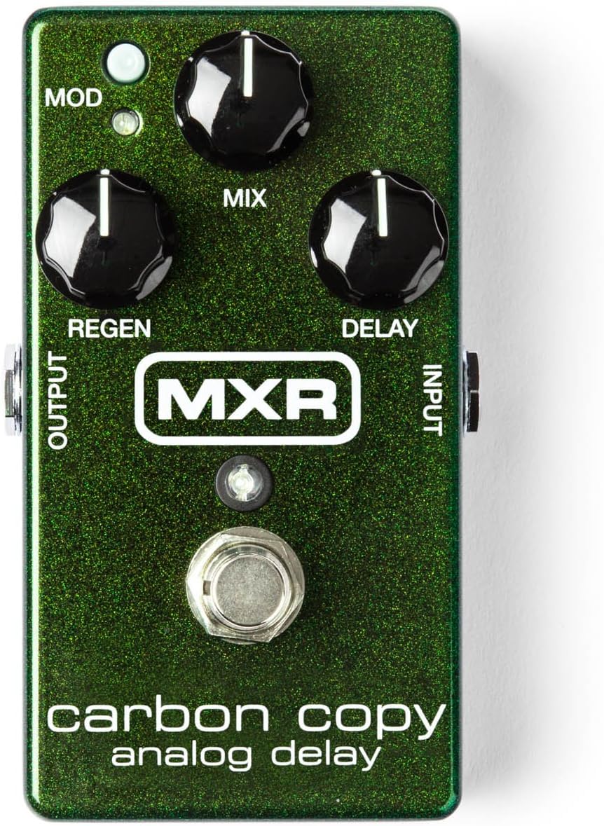 MXR M169 Carbon Copy Analog Delay Pedal Bundle with 2 Patch Cables and 2 Instrument Cables