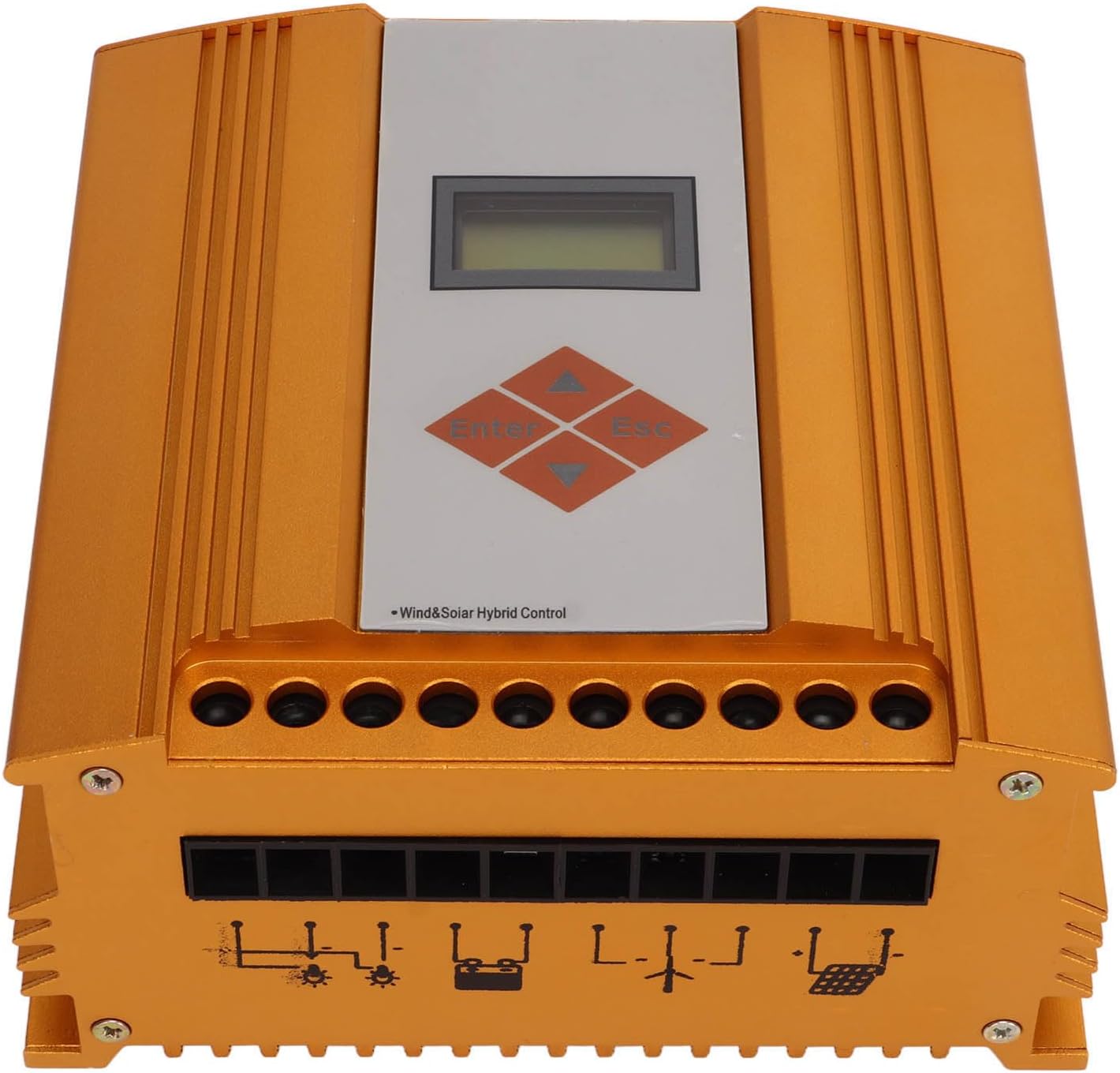 Wind Solar Hybrid Charge Controller Intelligent Regulator Stable Charging for Home Monitoring System (24V)