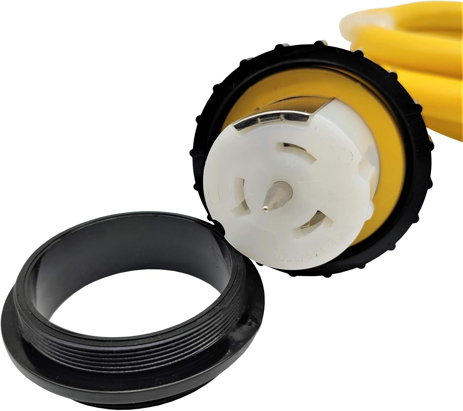 Parkworld 62176 Shore Power Adapter Generator 30A L14-30P Male to Transfer Switch 50A SS2-50R/CS6364 Female with Locking Ring