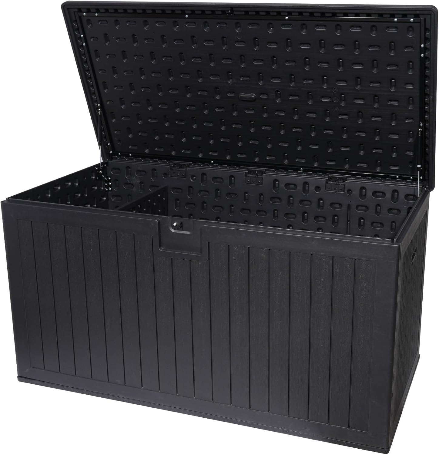 Outdoor Storage Box, 260 Gallon Deck Box Indoor and Outdoor Use, Resin Waterproof Lockable UV Resistant Extra Large Patio Storage Box for Patio Furniture Cushions, Gardening Tools, Pool Accessories