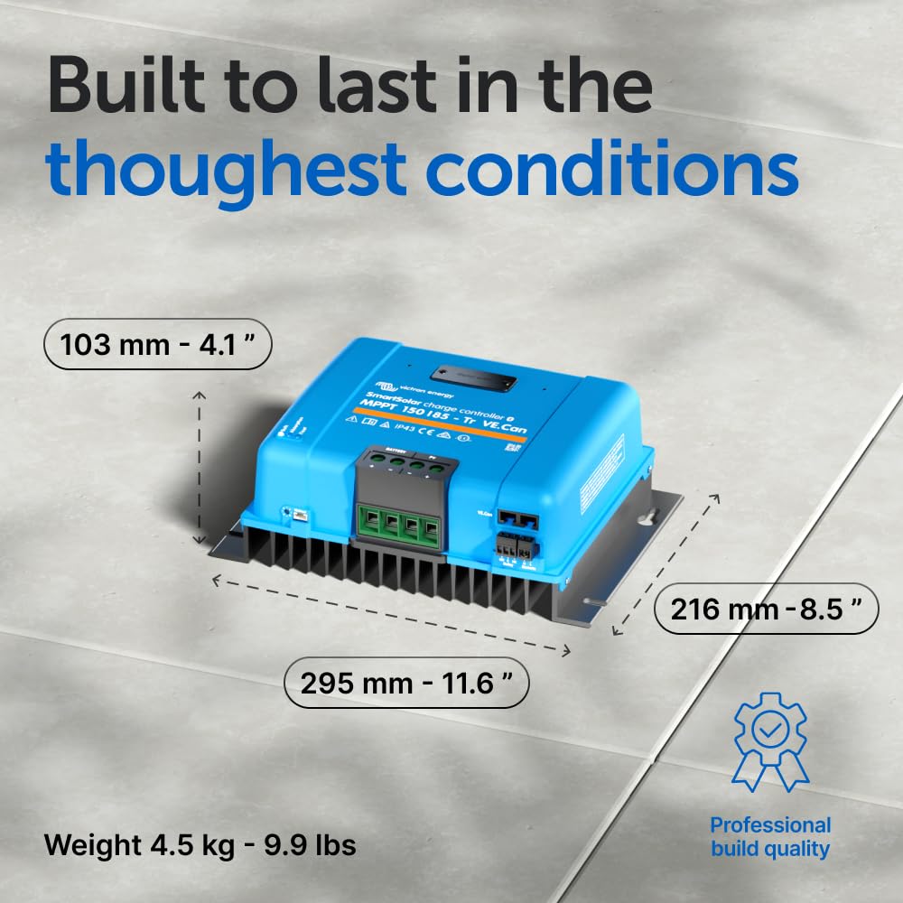 Victron Energy SmartSolar MPPT Tr VE.Can 150V 85 amp 12/24/36/48-Volt Solar Charge Controller (Bluetooth)