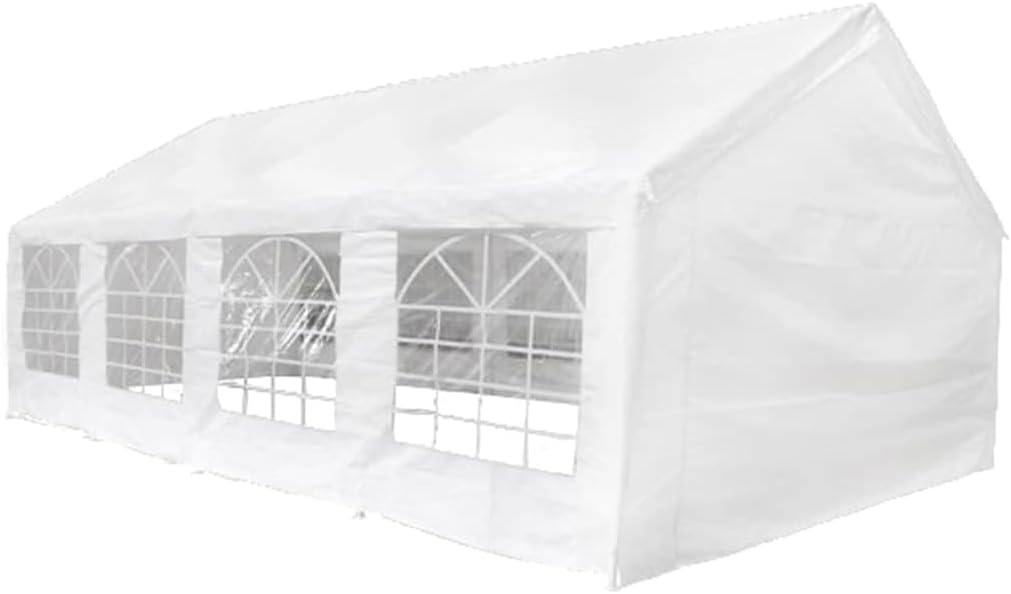 Party Tent/Marquee White 26.2'x13.1',Pop Up Canopy with Sidewalls Heavy Duty Water-Resistant Tent for Outdoor Events and Sun Protection Patio Furniture