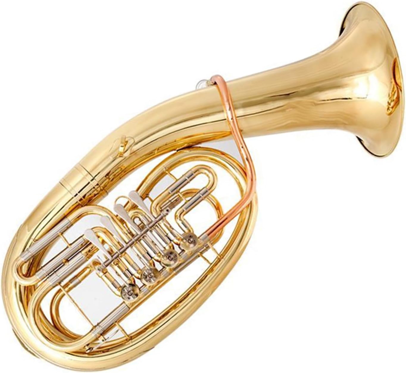 Phosphor Bronze Whistle Four Key B Flat Major Euphonium Beginner And Adult Instrument Euphonium All-brass Instrument(1)