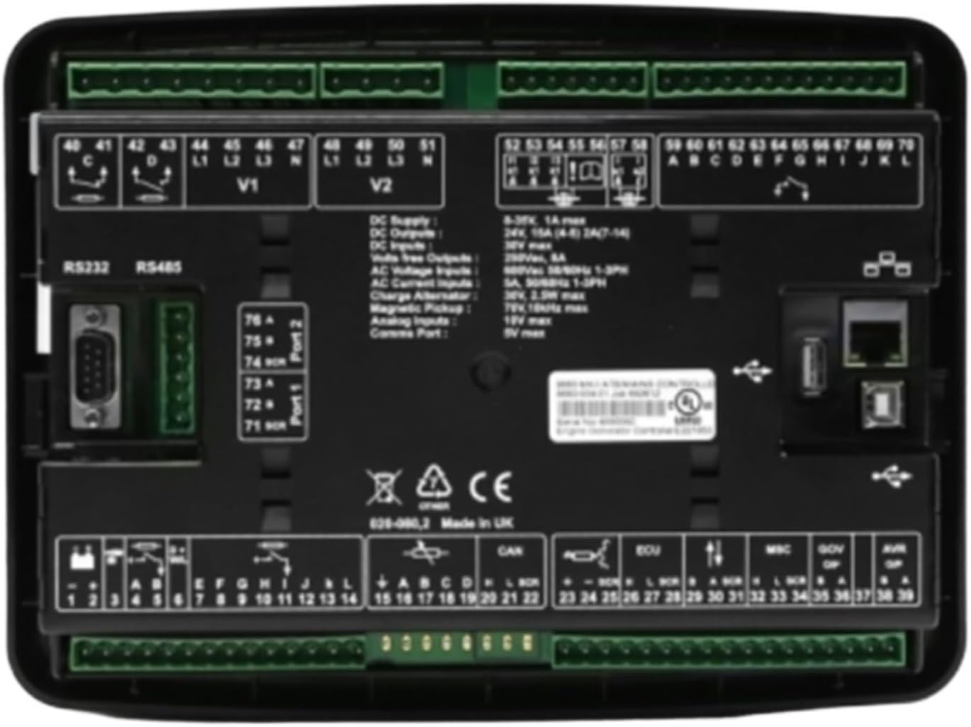 DSE8660 MKII Generator Controller Panel Controller Generator Control Module DSE8660 MKII
