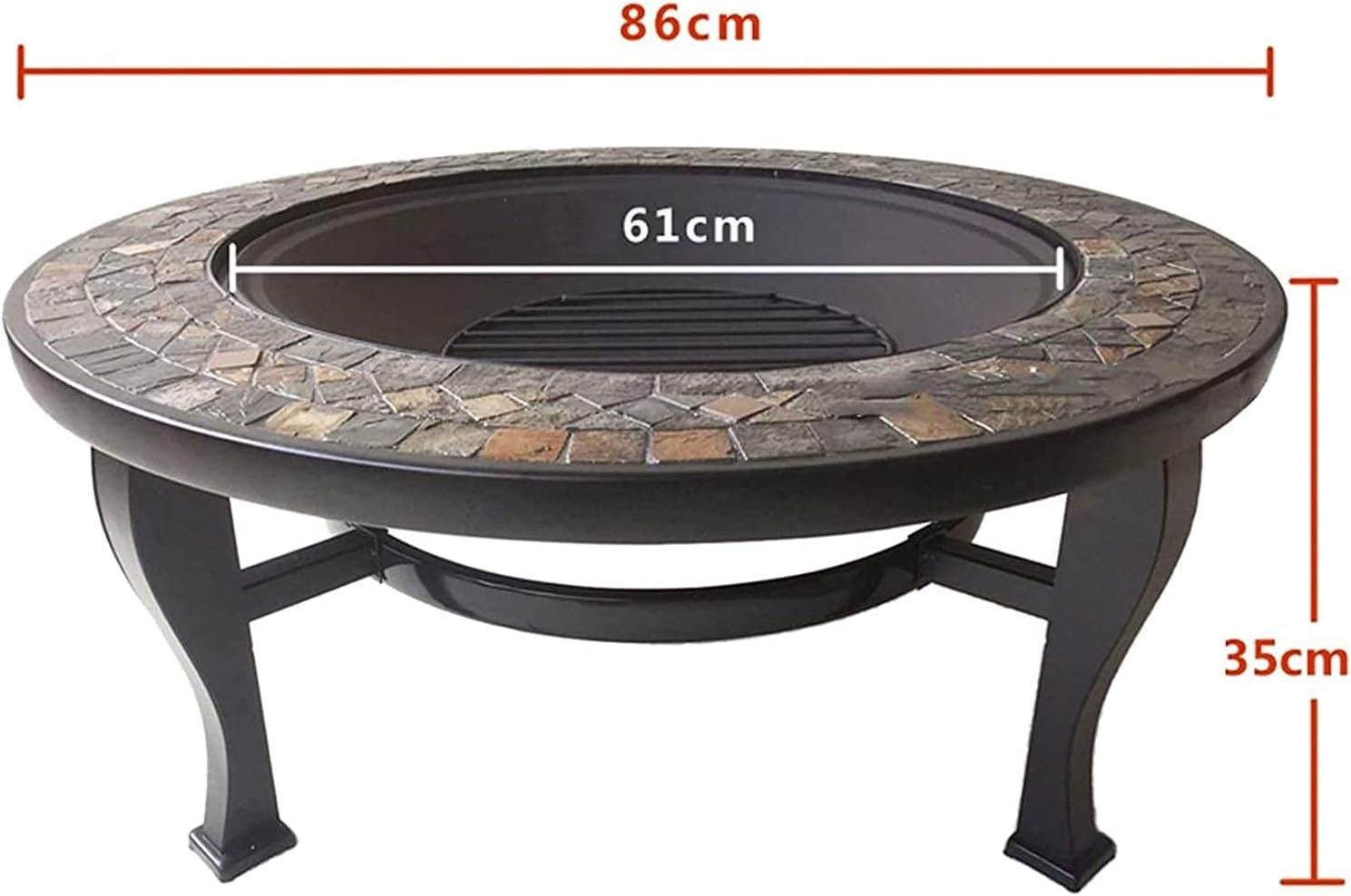BBQ Grill Outdoor Outdoor Fire Pits Outdoor Brazier,Garden Villa Barbecue Grill,Multifunctional Grilling Stove CharIndoor Home Barbecue Table Brazier Table