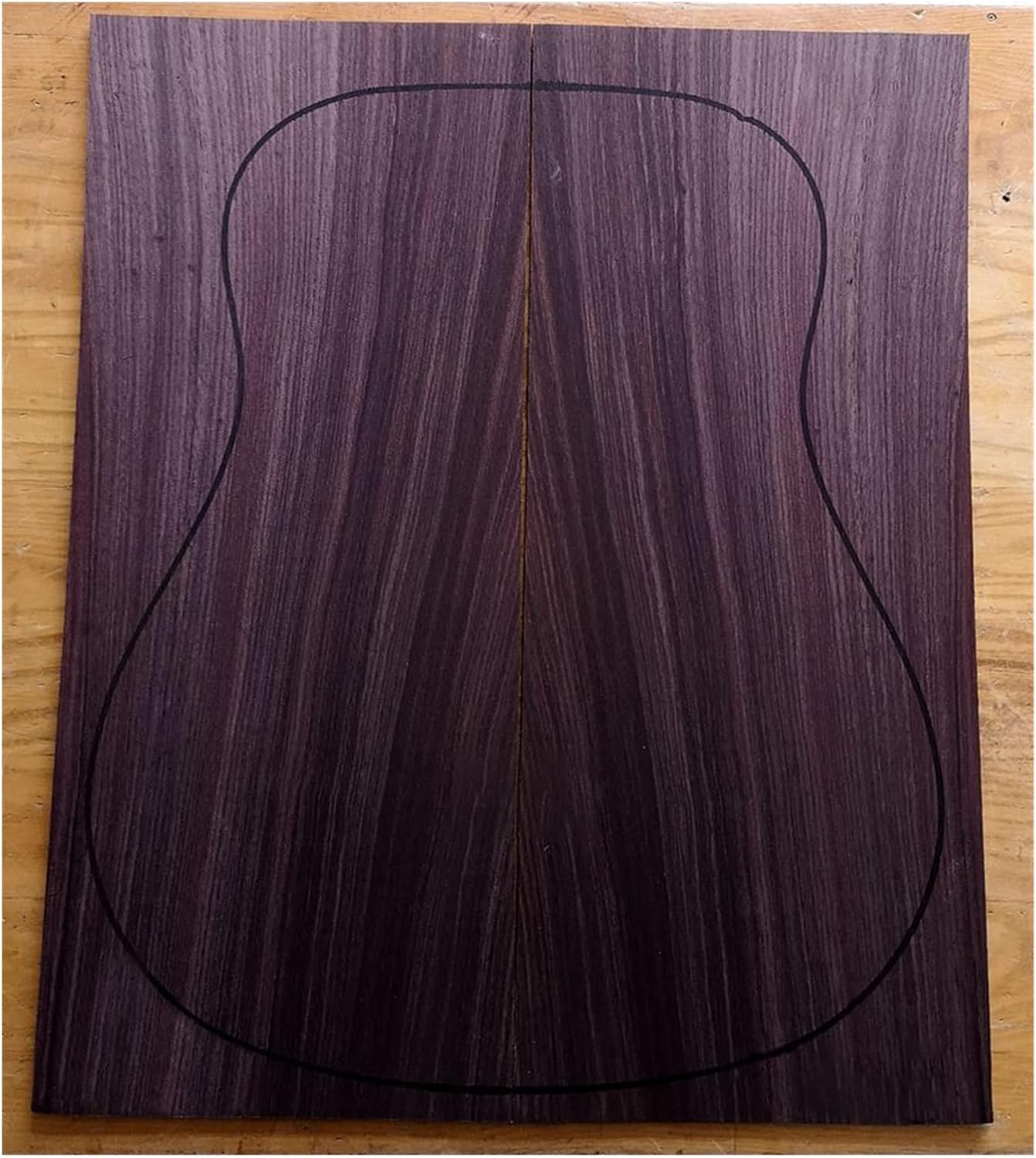 India Rose Wood Back Panel Wool Guitar Production Material Accessories DIY Guitar Kit (Color : 4)