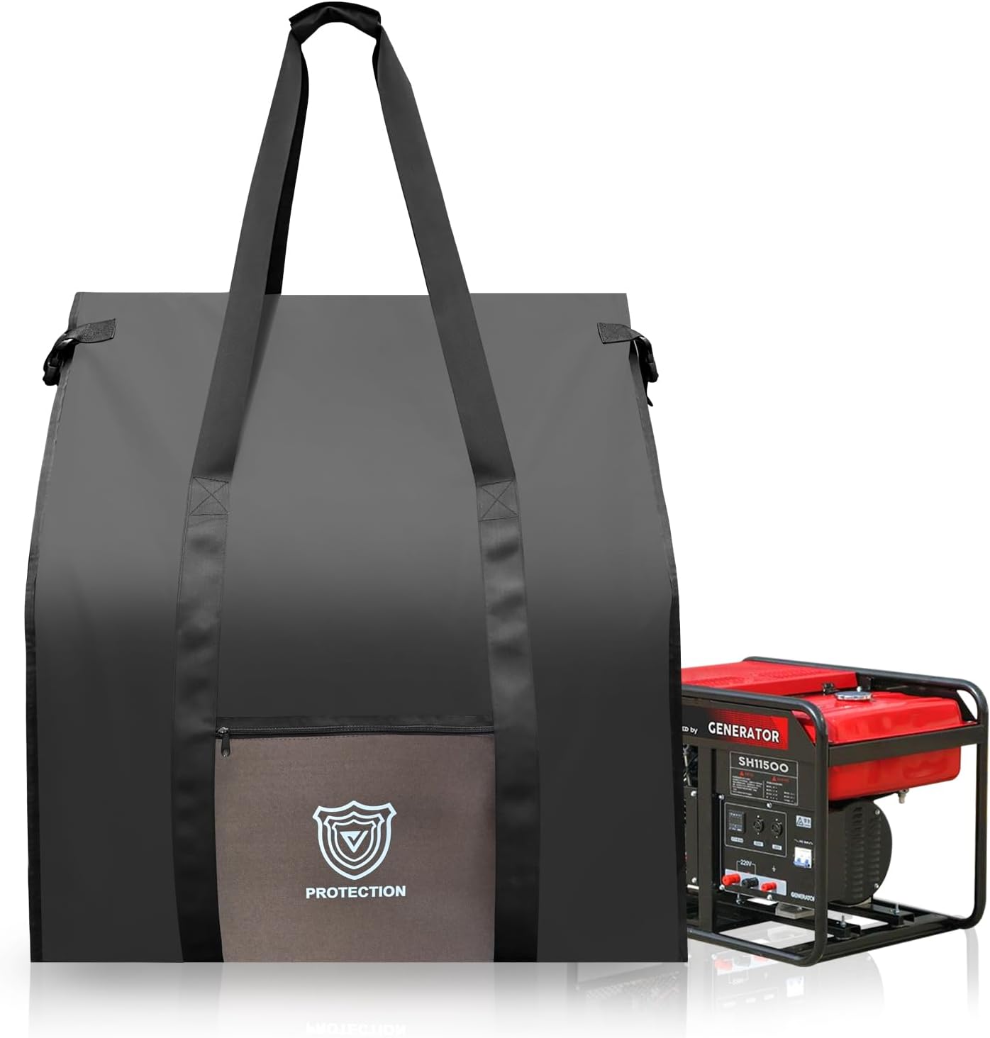 Faraday Bag for Generators & Extra-Large Electronics, Military-Grade RF Shielding Case Designed for EMP, CMEs Solar Flare Protection, XL Capacity