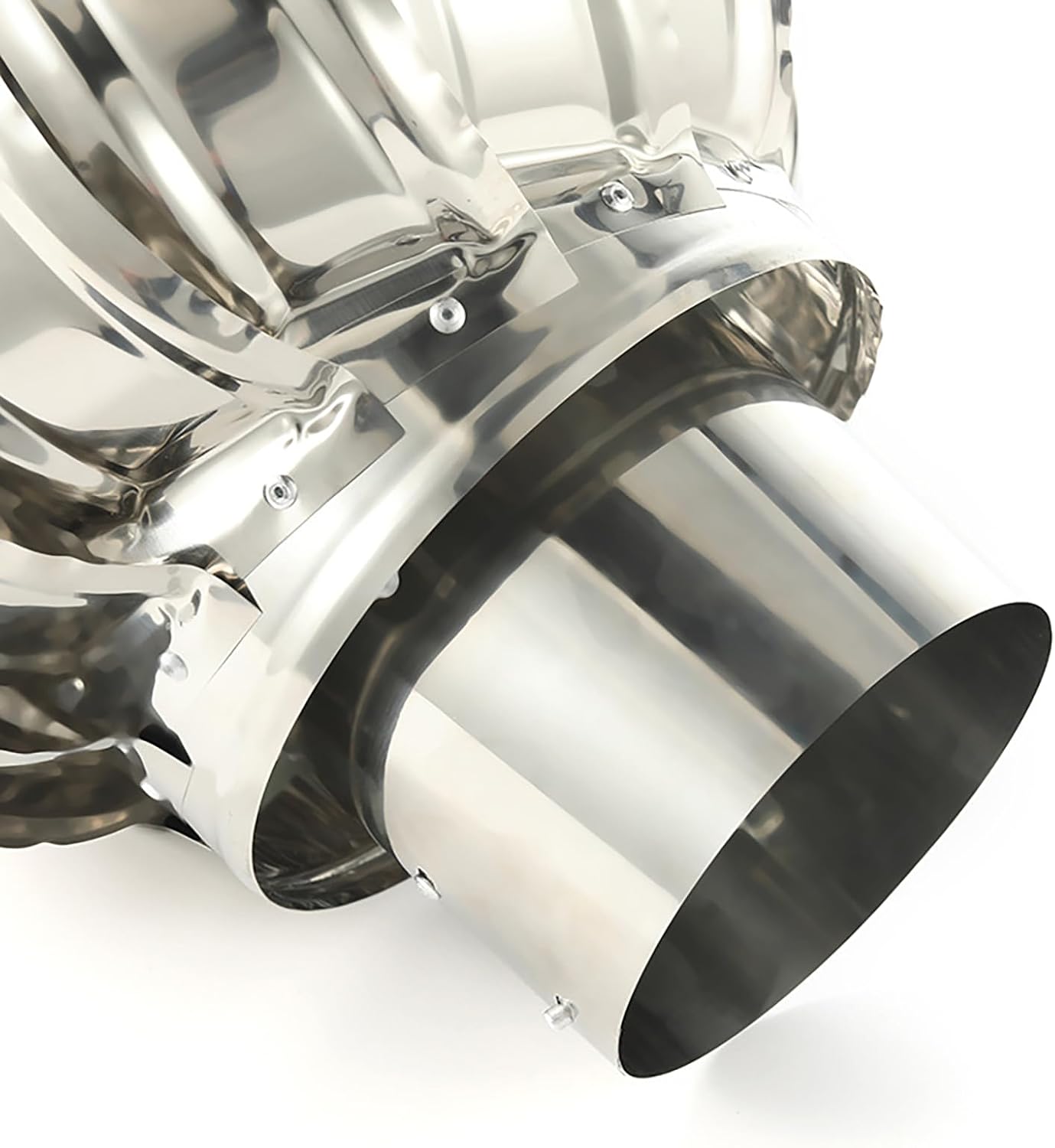 Turbine Ventilator - Rotary Stainless Steel Chimney Cowl, Vent Top Exhaust Cap Flue Pipe Cover (110-400mm) for Houses Factory Attic Farm (304 400mm)