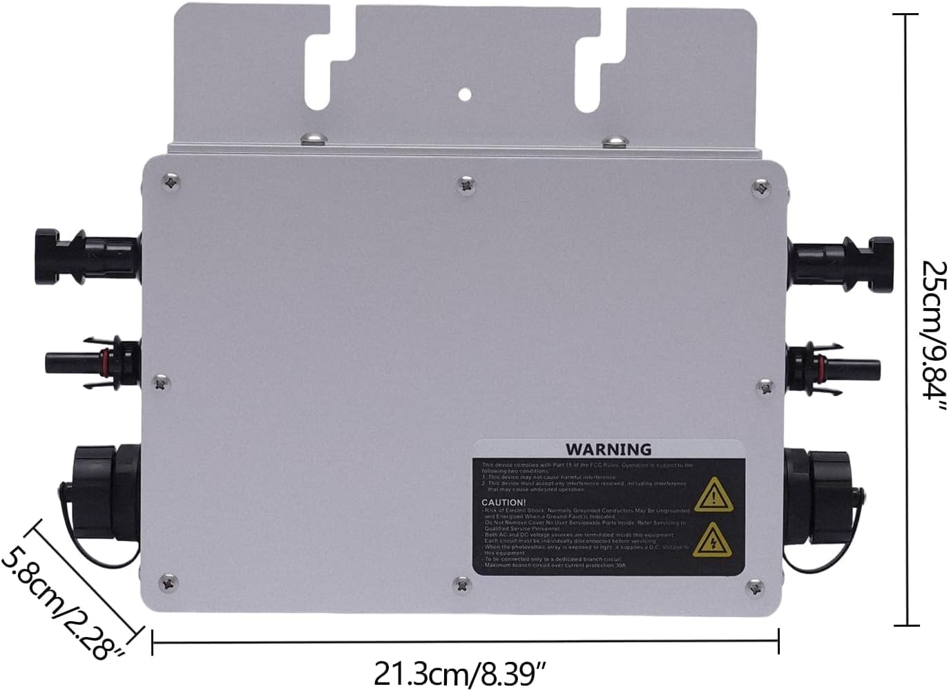 700W Grid Tie Inverter, Solar Grid Tie Micro Inverter Waterproof IP65 DC54V PV Input AC110V Output for Solar Panel for Various Household Appliances